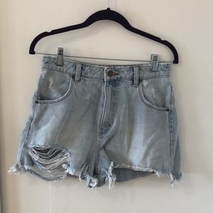 High Waisted Jean Shorts